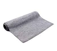 Table Runner Natural Imitated Rustic Linen Table Runners Vintage Soft Runner Gray Home Hotel Wedding Christmas Party Decoration(Grigio,30X140cm)