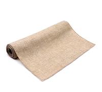 Table Runner Natural Imitated Rustic Linen Table Runners Vintage Soft Runner Gray Home Hotel Wedding Christmas Party Decoration(Kaki,30X180cm)