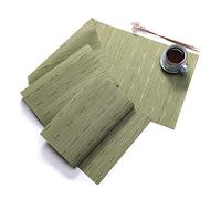 Table Runner,Pure Color Japanese Table Runner Tea Table, Waterproof Non-Slip Table Runner Decoration mat-Bamboo Green