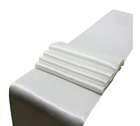 Table Runner Satin Table Runners For Wedding Party Decoration Modern Runner New Year Decor For Home 30cm x 275cm Placemats Cloths(White)