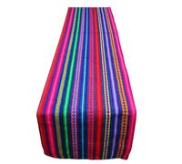 Table Runner Seasonal Kitchen for Parties Weddings Picnic Birthdays Peru Ecuador Bolivia 14 x 72 inches (Blue Stripe, Medium)
