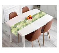 Table Runner Table Runner Summer Palm Leaf Linen Holiday Party Decor Farmhouse Kitchen Dining Table Runners Wedding Decorations(06,180x33cm 70.8x13inch)