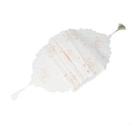 Table Runner with Vintage Embroidered Lace Doilies for Wedding, Party, Home, and Event Decoration to Enhance Ambience (40x246cm)