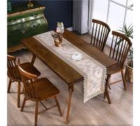 Table Runners American Retro Decorative Luxury Table Runners With Tassels For Home Kitchen Living Room Bedroom Art Decor Party(EE,40 * 180cm)