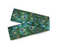 Table Runners Animal Peacock Feathers, Table Cloth Cover Decor for Kitchen Wedding Holiday Dining Table Banquet Party, 13x90 inch (Polyester)