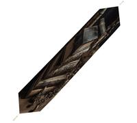 Table Runners for Dining Table,Stack of Old Booksprinted Short Plush Decor Dining Table Runner with Tassels for Holiday Party Home (33x229cm)