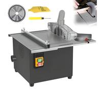 Table Saw 1600W Mini Table Saw Mini Desktop Electric Saw Cutter with Dust Collection Dust Cover Angle Adjustable for Wood Plastic Acrylic Cutting