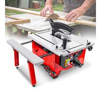 Table Saw, 8.25 inch, 2900W Power, Cutting Speed up to 7200RPM, Portable Benchtop Saw with Sliding Miter Gauge for DIY Woodworking and Furniture Making