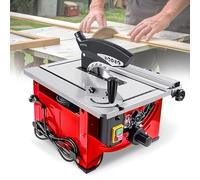Table Saw, 8.25 inch, 2900W Power, Cutting Speed up to 7200RPM, Portable Benchtop Saw with Sliding Miter Gauge for DIY Woodworking and Furniture Making