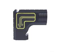 Table Saw Dust Port Adapter Providing Consistent Flow Path Alignment Between Saw Outlet and Dust Hose Connection (Black)