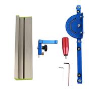 Table Saw Miter Gauge System, Miter Gauge Fence Set with Push Handle and Limit Block, Aluminum Alloy Precision Guide for Woodworking, Compatible with Most Table Saws