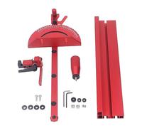 Table Saw Miter System Professional Precision Aluminum Alloy Miter Fence with Limit Stop for Woodworking Craftsmen and DIY Enthusiasts Suitable for 30mm and 45mm T Track