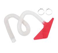 Table Saw Protective Guard Cover with Dust Extraction Tube 50mm | Red Plastic and Pvc, 1.5m Hose with Interlock Structure, Quick Assembly for Sliding Precision Panel Saws