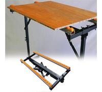 Table Saw Roller Stand, Adjustable Metal Saw Horses Workbench Extension Brackets for Woodworking, 550 Lbs Load Workbench Extension Holder