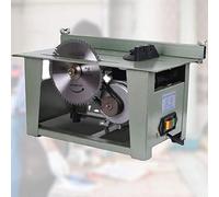 Table Saw w/80mm Cutting Depth, Multi-Angle Cutting and 500mmx320mm Working Area, Easy to Operate Chainsaw for Woodworking