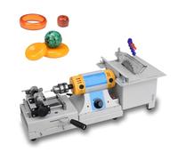 Table Saws Gem Grinding Polisher - 750W Precision Polishing Machine with Flexible Shaft and Adjustable Speed for Jewelry Making and Polishing