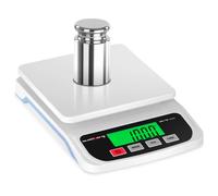 Steinberg Systems Digital Table Scale Tabletop Scale Weighing Shop Pharmacy LCD Display Adapter 10kg/1g SBS-TW-10000 (2xAAA Batteries, Platform 151x151mm, Stainless Steel, ABS Plastic, 6 Units)