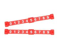 Table Score Keeper - 2pcs Desktop Shuffleboard Score Counter | PP 7.09x0.79x0.43in Table Hockey Football 10 Number Indicator Accessory for Game Scoring Board Football Tables Top Fun