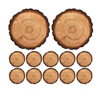 Table Set - 12-Piece Vintage Wood Grain Coaster Set | Party Decoration Placemats - For The Restaurant, Dining Table, Home, Wedding, Birthday and Student Dorm