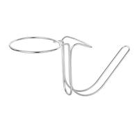 Table Side Ice Bucket Rack, Stainless Steel Holder with Hook Arm for Home Entertaining, Drink Stations, Counter Use Table Side Bucket Holder Counter Service Cradle Stand Drink Service Party Beverage