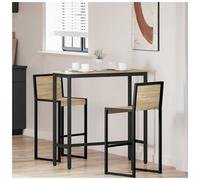 vidaXL Table Sonoma Oak 100 x 40 x 100.5 cm Engineered Wood and Steel