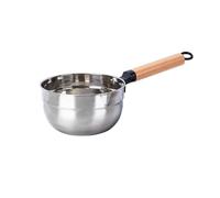 Table Spoons 304 Stainless Steel Water Spoon Household Kitchen Good-Looking Solid Wood Long Handle Large for Home