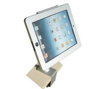 Table stand holder with lock mounting made of metal in Gray for iPad Mini