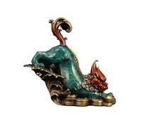 Table Statue Vintage Luxury Copper Fortune Ornament Chinese Living Room Entryway Office Desktop Decorations Feng Shui Accessories Buddha Decoration (Color Left, Size : Small)