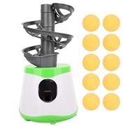 Table Tennis Automatic Machine, 10 Balls Jam Proof Auto Launch Pong Trainer Balls Launcher Table Tennis Robot