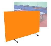 Table Tennis Baffles,Court Perimeter Partition Screen,Foldable Heavy-Duty Barriers Around Courts,for Indoor and Outdoor Use(Orange,140x75cm/1pcs)