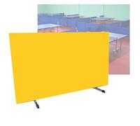 Table Tennis Baffles,Court Perimeter Partition Screen,Foldable Heavy-Duty Barriers Around Courts,for Indoor and Outdoor Use(Yellow,140x75cm/8pcs)