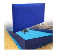 Table Tennis Baffles - Foldable Self-Training Privacy Screens, Temporary Dividers for Schools & Stadiums, 10PCS Blue, 140x75CM, 6 Color Options