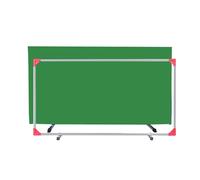 Table Tennis Baffles,Freestanding Self-Study Training Baffle,Heavy-Duty Barriers Around Courts Galvanized Steel Pipe,for School Stadium(Green,6pcs)