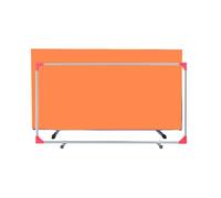 Table Tennis Baffles,Freestanding Self-Study Training Baffle,Heavy-Duty Barriers Around Courts Galvanized Steel Pipe,for School Stadium(Orange,8pcs)