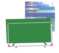 Table Tennis Baffles,Portable Wraparound Ping Pong Table Fence,Reusable Privacy Screen,for Club/School/Stadium(Green,4pcs)