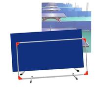 Table Tennis Baffles,Portable Wraparound Ping Pong Table Fence,Reusable Privacy Screen,for Club/School/Stadium(Blue,1pcs)