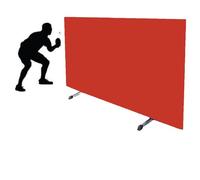 Table Tennis Baffles,Reusable Wraparound Ping Pong Table Fence,140cm Temporary Privacy Partition Screen,for Schools Stadium(Red,140x75cm/6pcs)