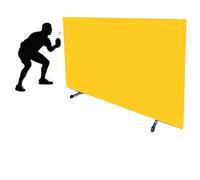 Table Tennis Baffles,Reusable Wraparound Ping Pong Table Fence,140cm Temporary Privacy Partition Screen,for Schools Stadium(Yellow,140x75cm/8pcs)