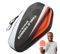 Table Tennis Bag - Étui de protection étanche à coque rigide, housse de raquette de tennis de table résistante aux chocs et à la poussière | Support de stockage de grande capacité pour le