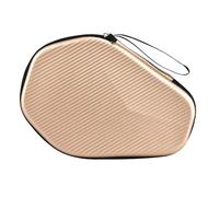 Table Tennis Bag Table Tennis Racket Bag Waterproof Portable Pingpong Paddle Storage Bag EVA PU for Training Ping Pong Case Carrying Case for Ping Pong Paddles(Yellow)