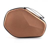 Table Tennis Bag Table Tennis Racket Bag Waterproof Portable Pingpong Paddle Storage Bag EVA PU for Training Ping Pong Case Carrying Case for Ping Pong Paddles(Brown)