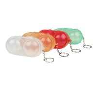 Table Tennis Ball Container with Chain 2 Ping Pong Balls Storage Box for Amateur Beginners Professional Morning Training