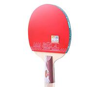 Table Tennis Bat 5-Star,Professional 7-Layer Wood Ping Pong Racket,Horn HandleITTF Approved Rubber/Single/Long Handle(Short handle)
