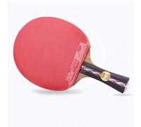 Table tennis bat， Competition Ping Pong Racket with Case, 5 Layers of Pure Wood / 7 Stars(Long Handle)