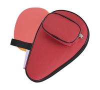 Table Tennis Bat Cover, Waterproof P-ing Pong Paddle Bat Pouch, Carrying Case for P-ing Pong Paddles/Table Tennis Paddles, with Extra Ball Compartment for 3 Balls
