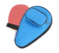 Table Tennis Bat Cover, Waterproof P-ing Pong Paddle Bat Pouch, Carrying Case for P-ing Pong Paddles/Table Tennis Paddles, with Extra Ball Compartment for 3 Balls