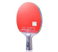 Table tennis bat， Ping Pong Paddle Bat 1-Pack,Professional Training Set,Comfortable Handle / 6 Stars(Short handle)