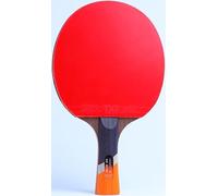 Table tennis bat, Table Tennis Bat Ping Pong Paddle with Carrying Bag, Offensive Professional Racket, Double-Sided Rubber, Pure Wooden Handle(A)