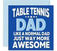 Table Tennis Birthday Card for Dad - Awesome Dad Sports - Happy Birthday Card for Men, 145mm Male Greeting Cards