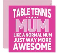 Table Tennis Birthday Card for Mum - Awesome Mum Sports - Happy Birthday Card for Women, 145mm Female Greeting Cards